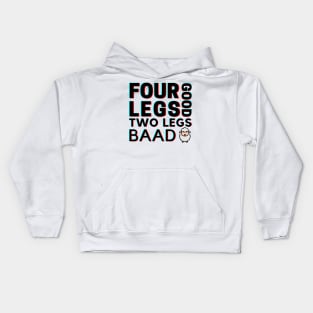 Four Legs Good Kids Hoodie